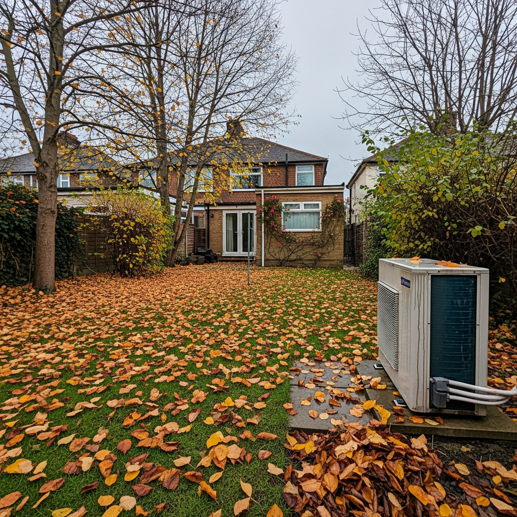 Historic UK property with garden suitable for a ground source heat pump installation preserving listed building character