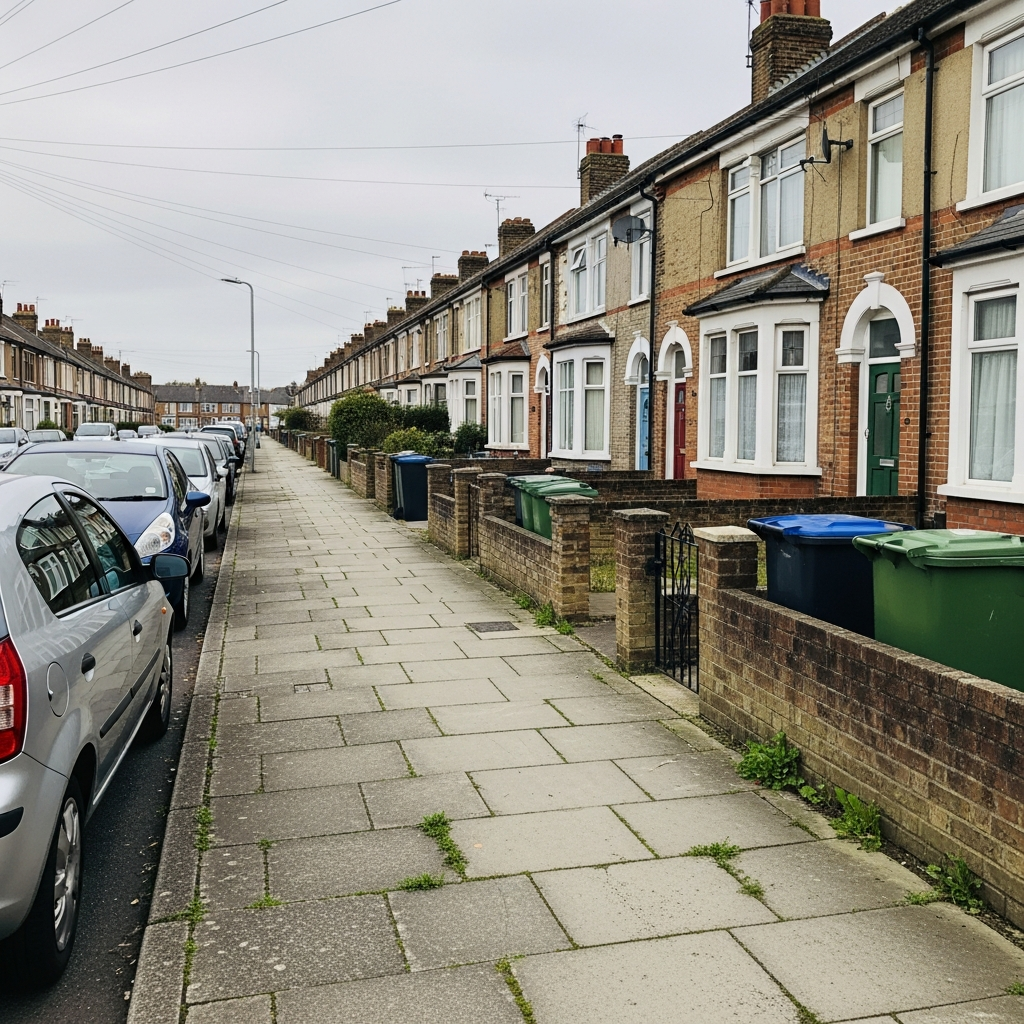 UK housing development where shared ground loop heat pump systems can reduce per-home ground source costs by 30-50 percent